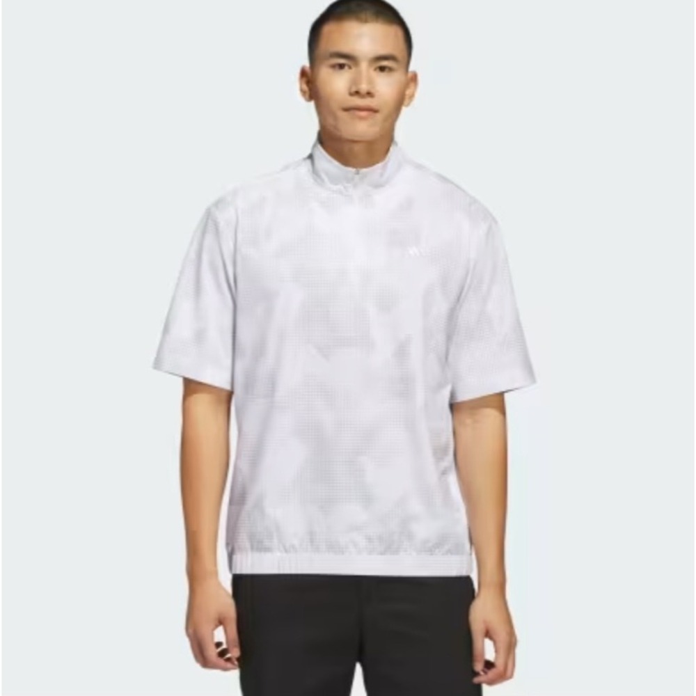 Adidas Go-To DWR SS HZ White Golf Shirt JF4913 Mens Small NEW‎